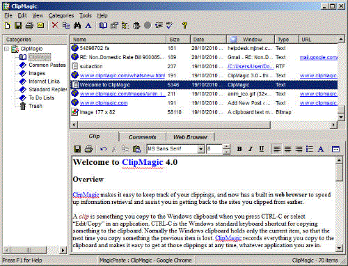 Click to view ClipMagic Lite 4.1 screenshot
